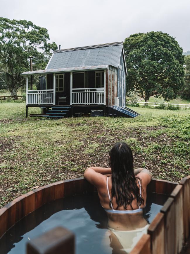 The hot tub is a guest highlight. Picture: Luke &amp; Jess @_aswewander