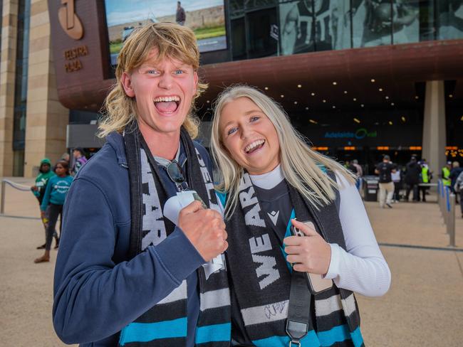 SHOWDOWN FANS at Adelaide Oval. Pictured on April 1st 2023. Picture: Ben Clark