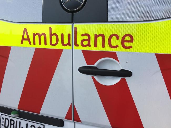The woman was taken to Wyong Christian School by ambulance before being flwon to hospital. (File image)