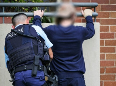 Another arrest being made during the operation. Picture: NSW Police