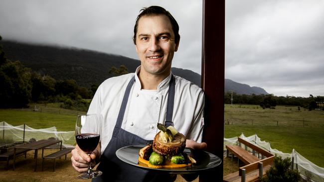 Andrew Pyke, chef at Halls Gap Hotel. Picture: Nicole Cleary