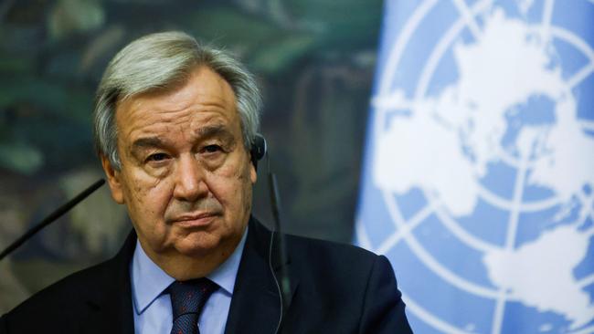 UN Secretary-General Antonio Guterres. Picture: AFP