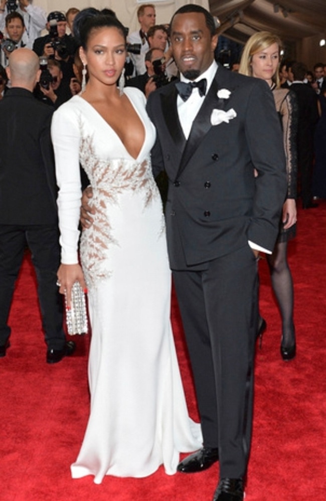 Combs and ex-girlfriend Cassie Ventura, who has accused him of “drugging, raping and beating” her. Picture: Evan Agostini/Invision/AP, File