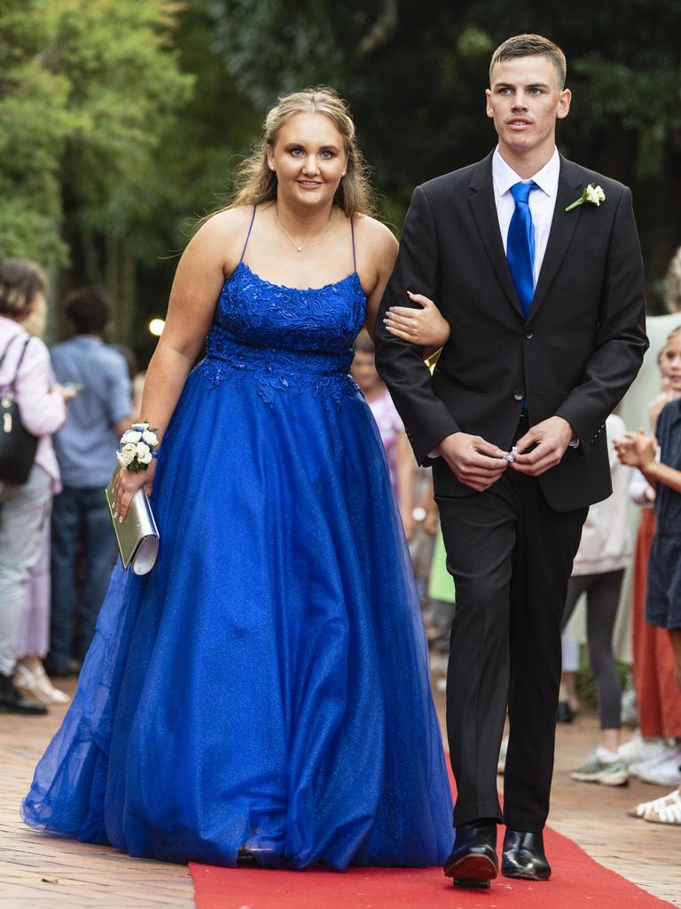 Sarah McNeil and Wil Cook at Fairholme College formal, Wednesday, March 29, 2023. Picture: Kevin Farmer