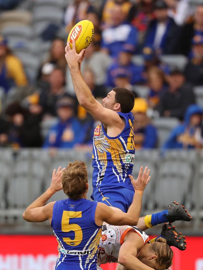 McGovern took a miraculous hanger deep in defence. Picture: Getty Images