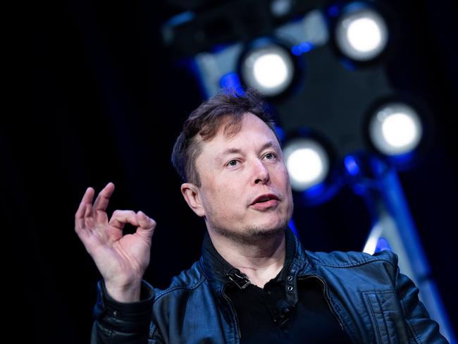 (FILES) In this file photo Elon Musk, founder of SpaceX, speaks during the Satellite 2020 at the Washington Convention Center March 9, 2020, in Washington, DC. (Photo by Brendan Smialowski / AFP)