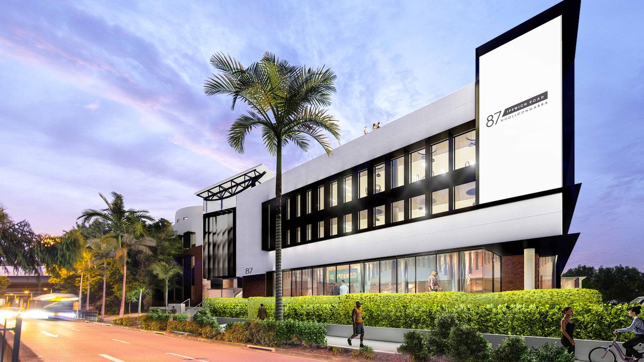 An artist's impression of the new look Golden Casket building at 87 Ipswich Road, Woolloongabba.