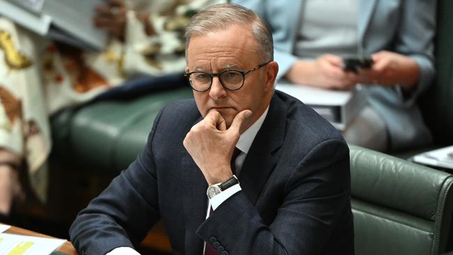 Anthony Albanese told ­parliament Australia’s international reputation is on the line and that a No result could damage some key economic relationships. Picture: AAP