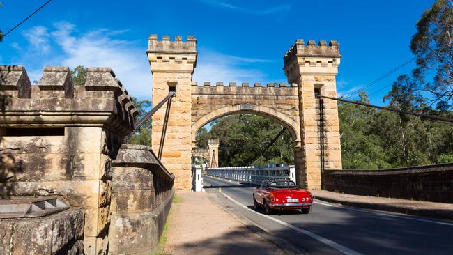 Kangaroo Valley’s iconic Hampden Bridge.