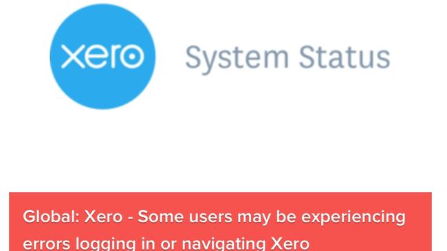 Accounting software company Xero is experiencing a global outage.