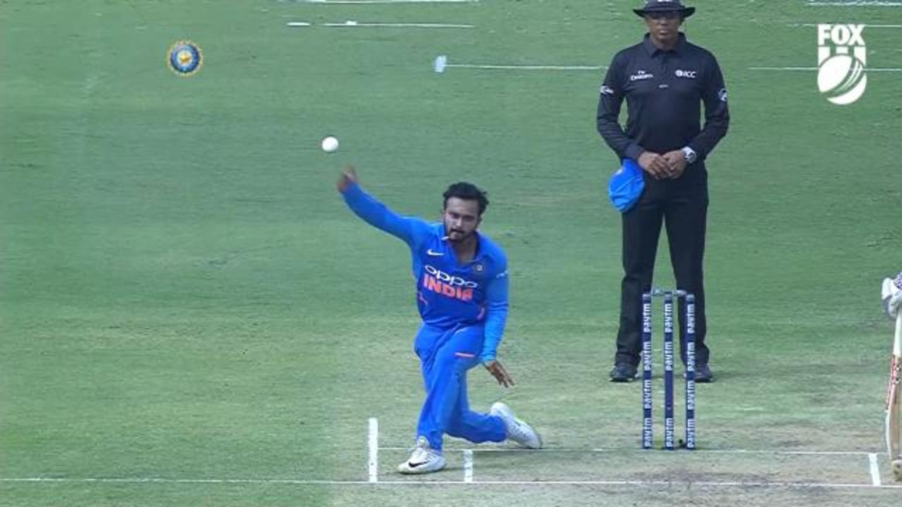 Australia cricket vs India, 2019 ODI series, Kedar Jadhav bowling ...