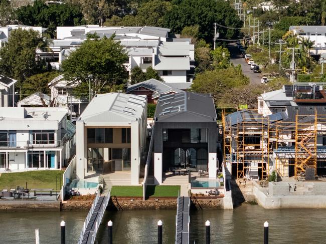 A bespoke riverfront mansion that’s still under construction in Brisbane has been snapped up in a $6.35m deal.