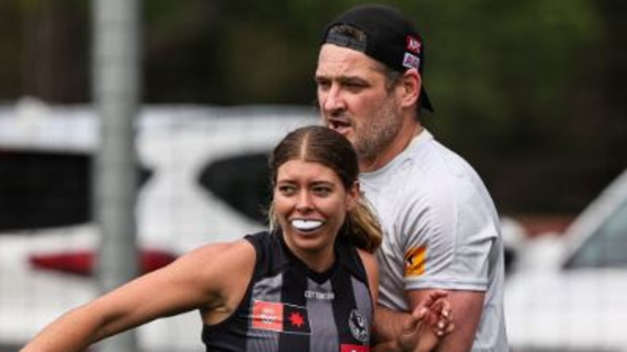 Fev the AFL coach? Pies cameo leaves radio star wanting more