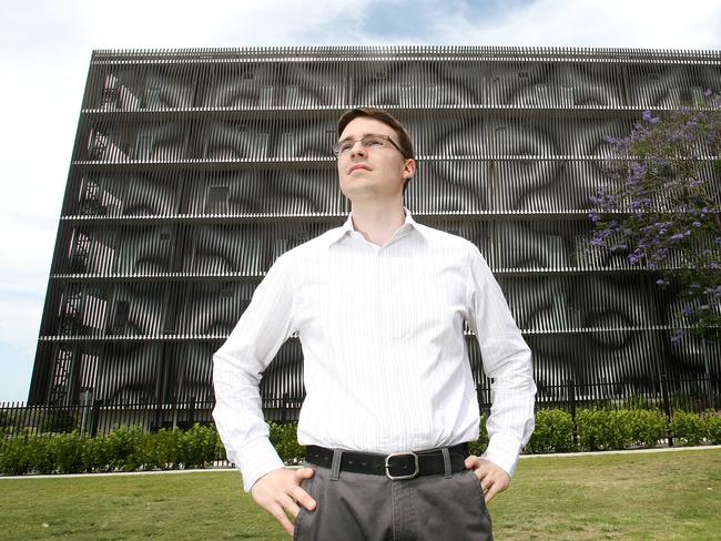 Architect Ben Vielle at Brisbane Girls Grammar School’s Cherrell Hirst Creative Learning Centre.