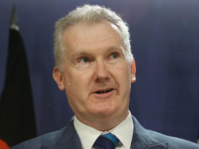 18/1/24: Minister for Employment and Workplace Relations Tony Burke is in Sydney today and will hold a press conference about the latest ABS Labour Force Figures. John Feder/The Australian.