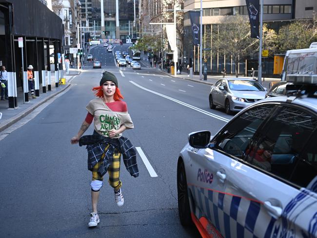 Climate protesters called off the protests on Thursday. Picture: NCA NewsWire / Jeremy Piper