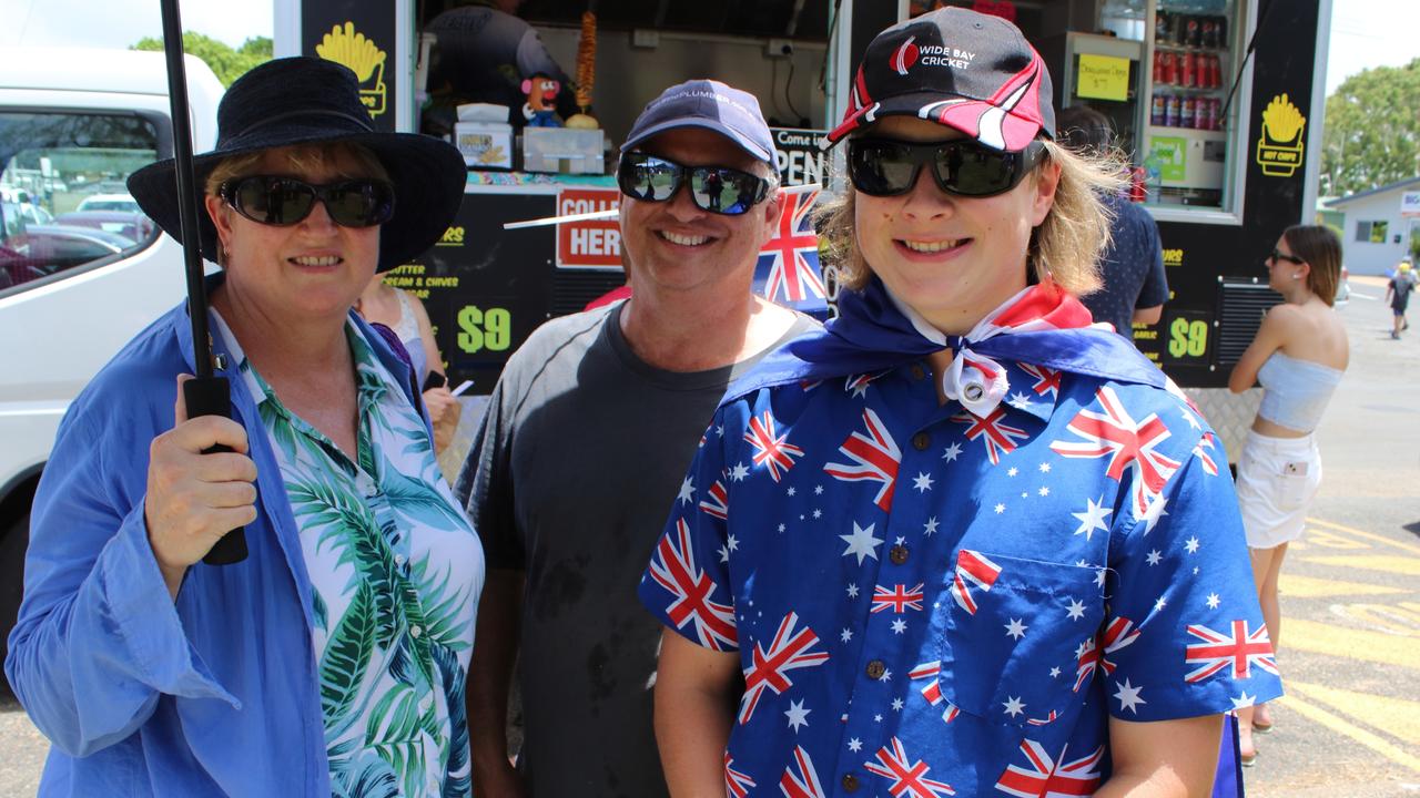 Sue, Dave and Isaac Law enjoyed the Bundaberg Great Australian Bites festival on Australia Day 2024.