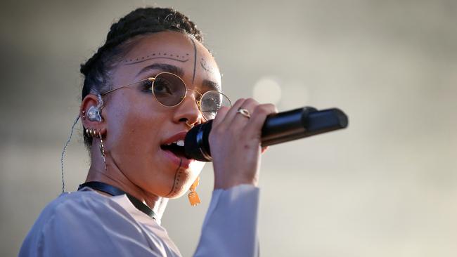 “I’ll have a pint of Ale and a bag of pork scratchings.” FKA Twigs at 2015 St Jerome's Laneway Festival. Picture: Mark Stewart