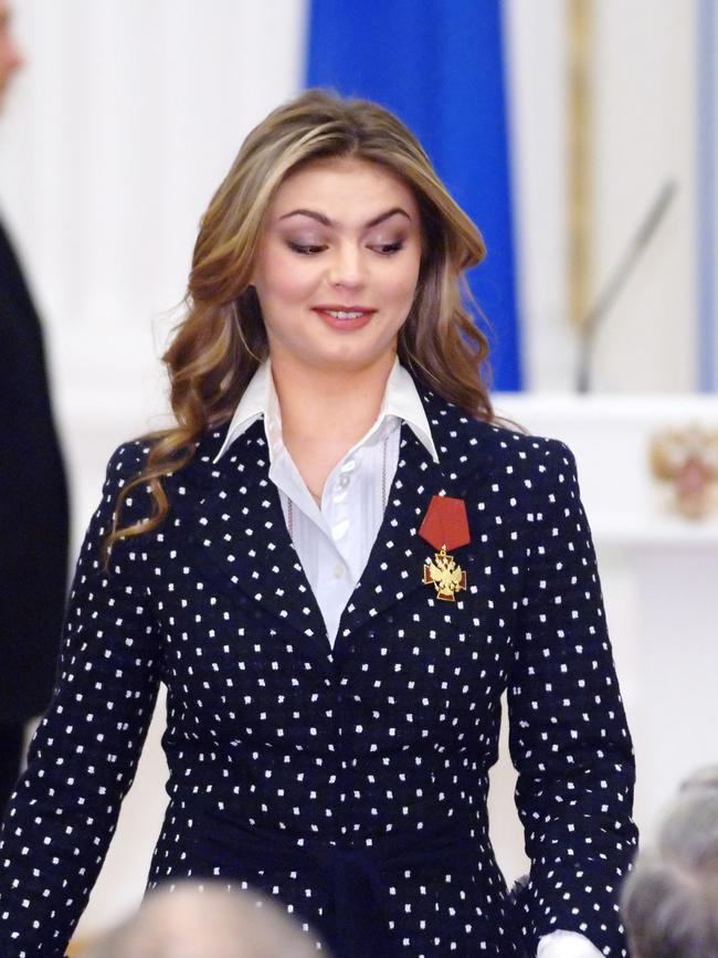 Alina Kabaeva has been awarded the Order of Merit for the Motherland. Picture: TASS via Getty Images