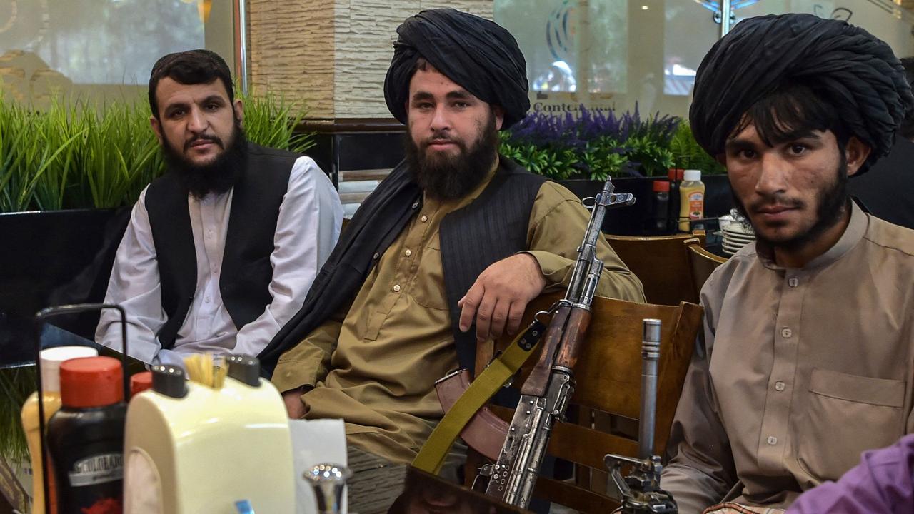 Victorious Taliban fighters about to enjoy the taste of victory in Kabul. Picture: AFP