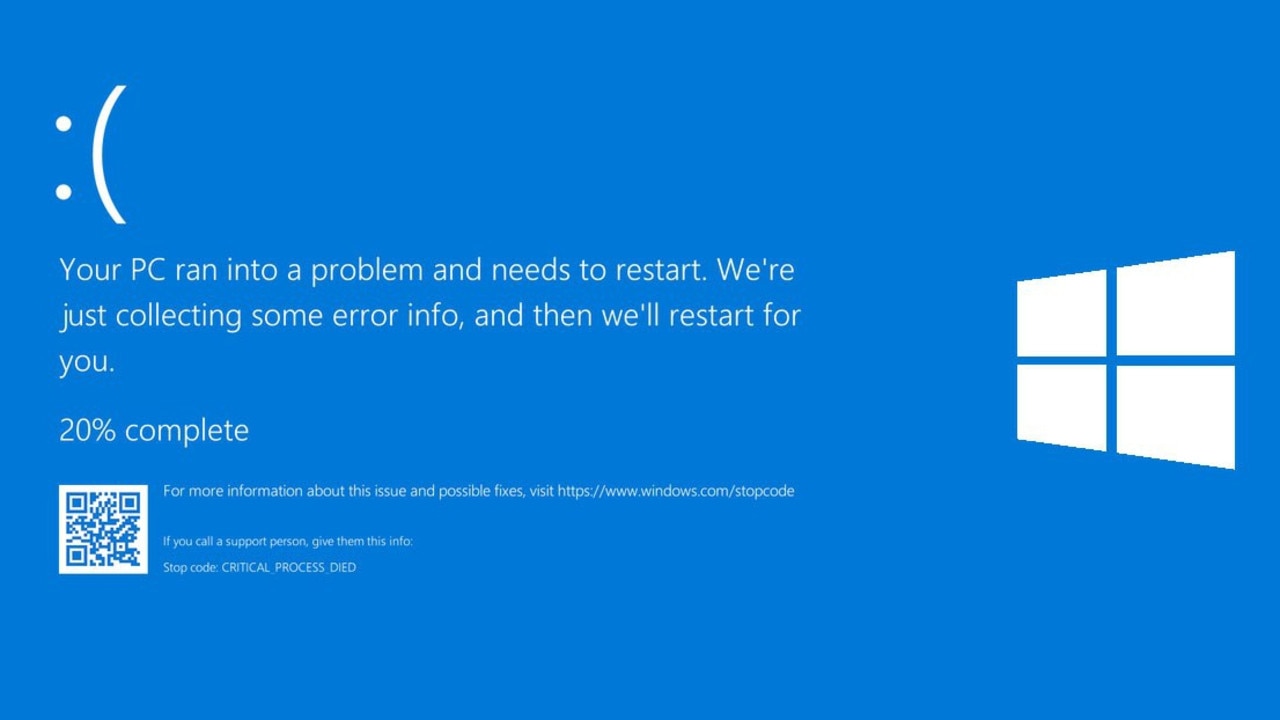 ‘Sorry’: Update after blue screen of death