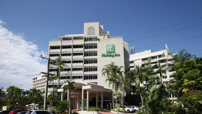 Holiday Inn Cairns Harbourside on Lake Street is Cairns only remaining Covid isolation facility. . Picture: Brendan Radke