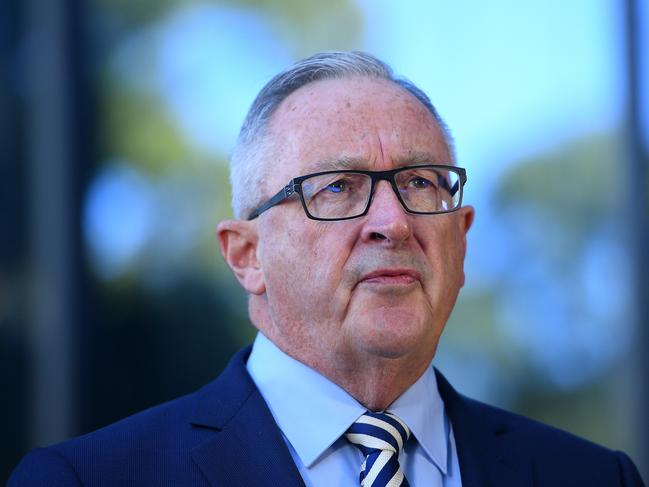 NSW Health Minister Brad Hazzard said young people must heed to message that social distancing saves lives. Picture: AAP