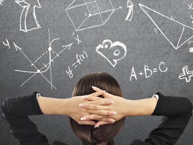 Generic photo of a maths student in class. Picture: iStock