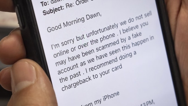 When people contact Guzman to complain that they haven’t received products they thought they had ordered from his company, he has to break the news to them that they’ve been scammed. Picture: Nicole Craine/WSJ
