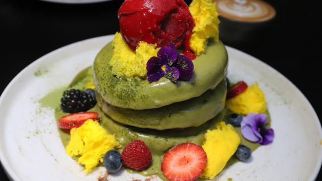 Matcha pancakes. Picture: Jenifer Jagielski