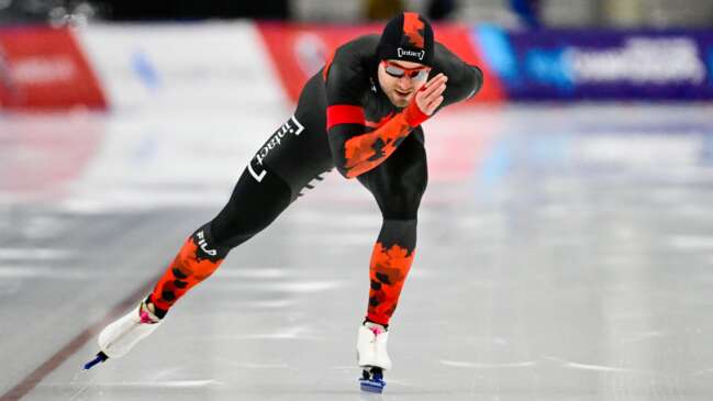 Canada’s Laurent Dubreuil claims World Cup speed skating 500m silver in Salt Lake City