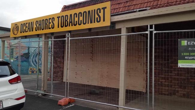 Police believe an Ocean Shores tobacconist was targeted. Picture: Supplied