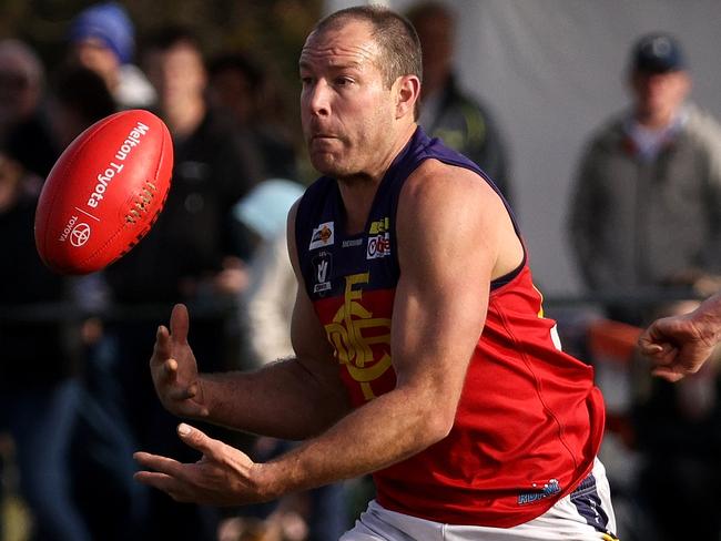 RDFL grand final: Riddell v Diggers Rest: Matthew Krul of Diggers Rest on Sunday September 11th, 2022, in Romsey, Victoria, Australia.Photo: Hamish Blair