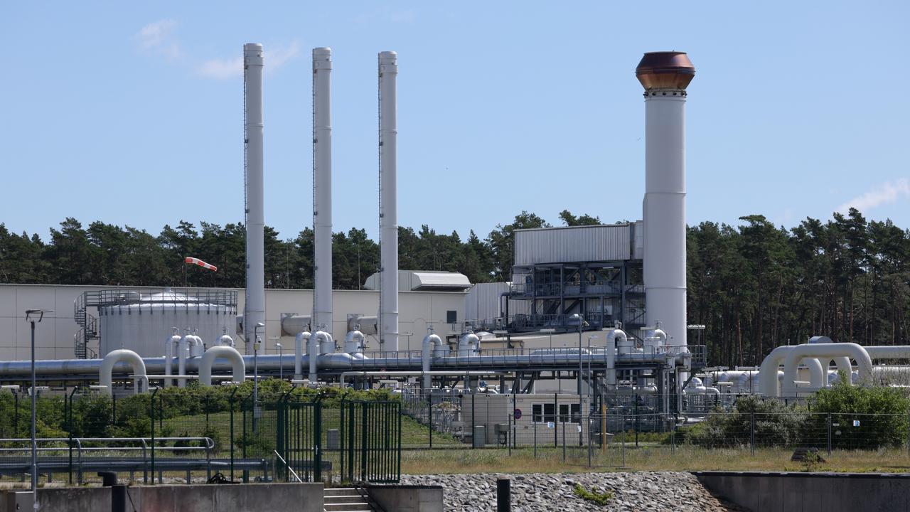 Pictured is the receiving station for the Nord Stream 1 natural gas pipeline near Lubmin, Germany. The pipeline, which transports natural gas from Russia to Germany, is undergoing maintenance for ten days meaning that gas deliveries have halted.