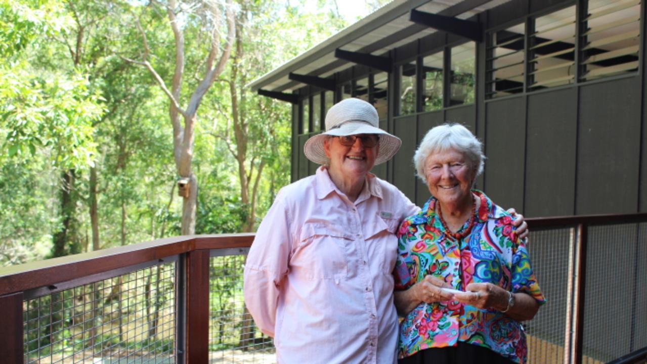 IndigiScapes volunteer Maureen Tottenham, of Mt Cotton, with former volunteer Narelle Renn, of Victoria Point. PICTURE: Kara Sonter