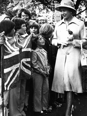 Queen Elizabeth II’s silver jubillee visit to Tasmania in March 1977.