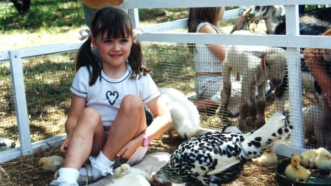 The full-time vegan activist said she “didn’t care” to hang around humans as a child. Picture: Supplied