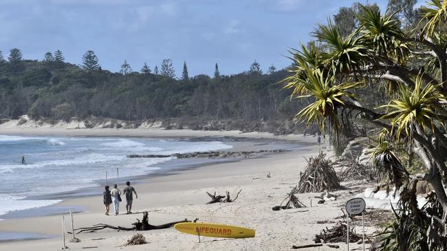 Another swimmer ran into trouble at Main Beach, Byron Bay in March.