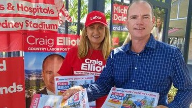 Federal Richmond MP Justine Elliot with her husband, Labor candidate for Tweed Craig Elliot. Pic: Rick Koenig