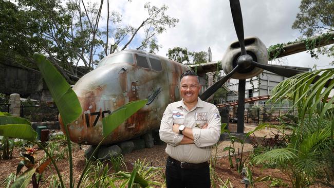 Greg Yong at the New Rivertown precinct at Dreamworld. Pic Annette Dew