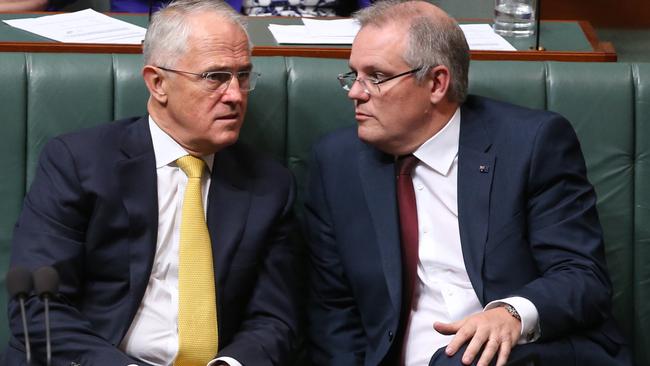 Malcolm Turnbull and Scott Morrison face backbench pressure on reform. Picture: Kym Smith