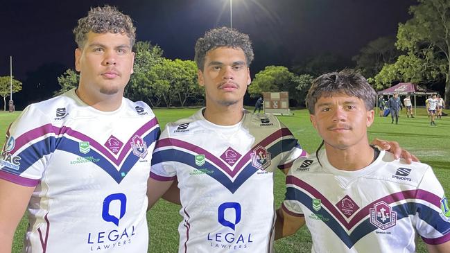 Ipswich trio Cayleb Johnson, Dominique Sandow and Tyler Peckham-Harris.