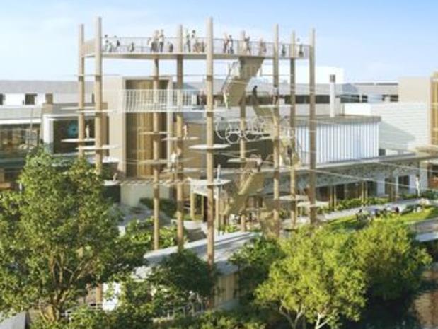 An artist's rendering of the high ropes course at Sunshine Plaza. Picture: Supplied.