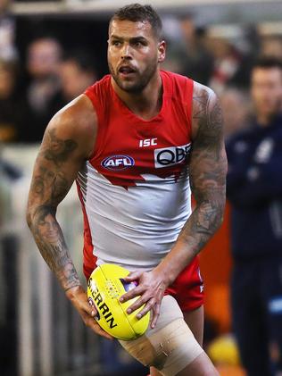 Lance Franklin won the Coleman Medal. Picture: Phil Hillyard