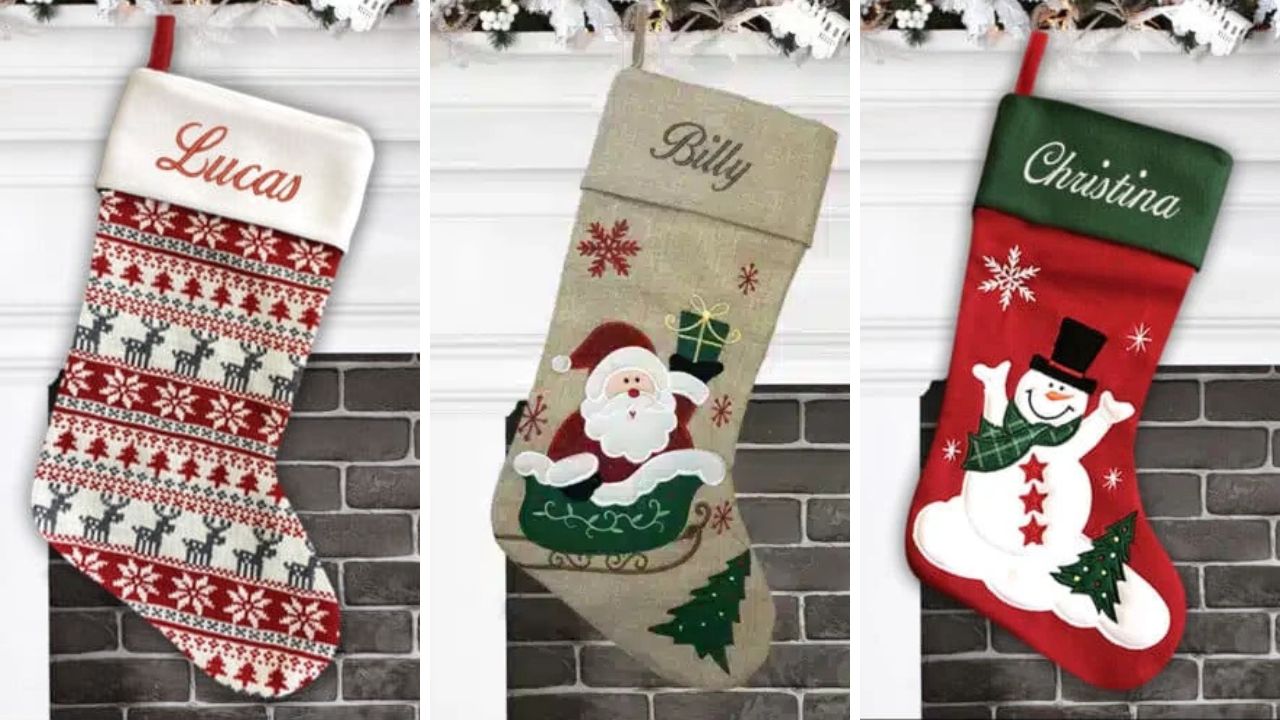 Add more magic to your Christmas with a personalised stocking. Picture: Thread the Word