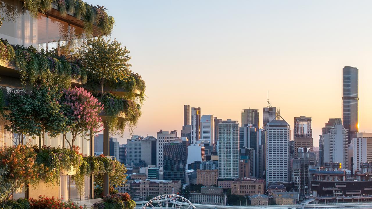 Artist impression of Aria Property's Urban Forest in South Brisbane.