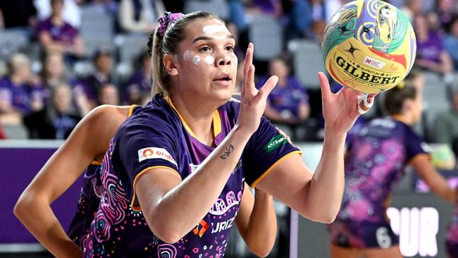 Donnell Wallam wants to take the Firebirds back to the Super Netball finals. Photo: Getty Images