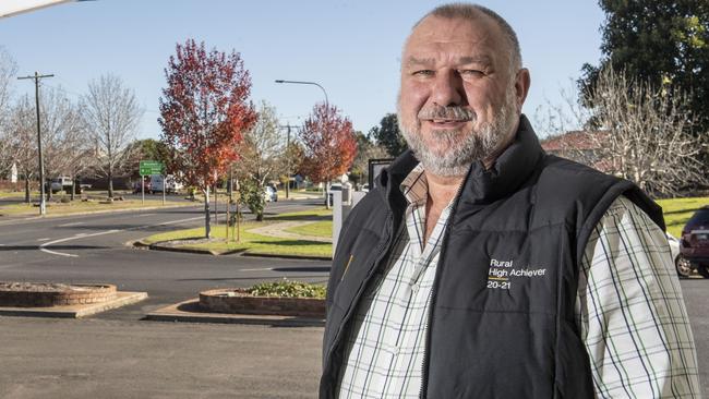 Geoff Trost, principal Ray White Rural Crows Nest. Picture: Nev Madsen.