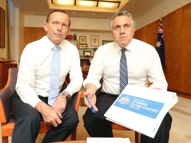 Show us the money ... it’s all about fixing the budget, say Prime Minister Tony Abbott and Treasurer Joe Hockey.