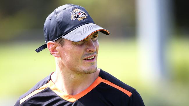 Matt Ballin will make his Wests Tigers debut against the Knights. Picture: Peter Lorimer.